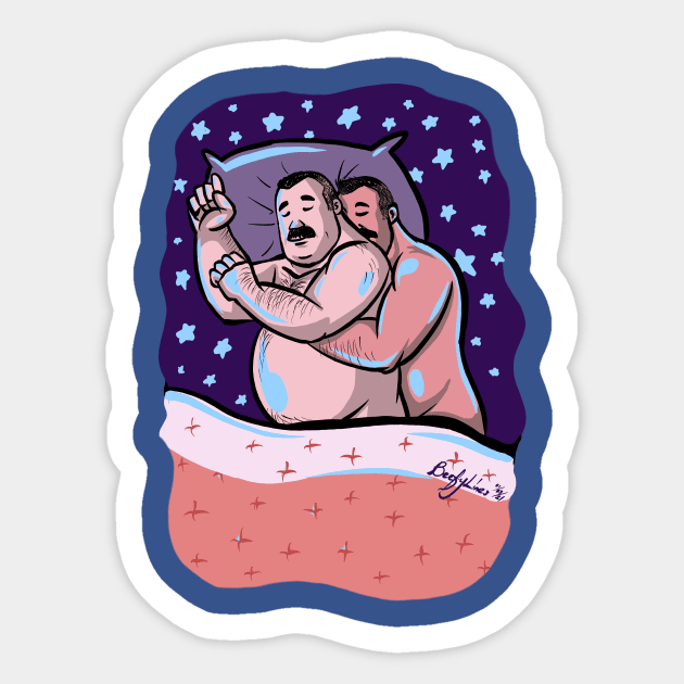 Cuddle bears Sticker by MagentaBear